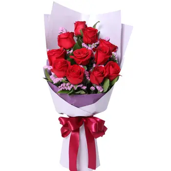 12 red roses bouquet to philippines