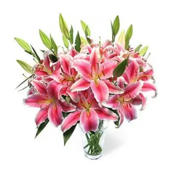 8pcs Lilies in a vase Delivery To Philippines